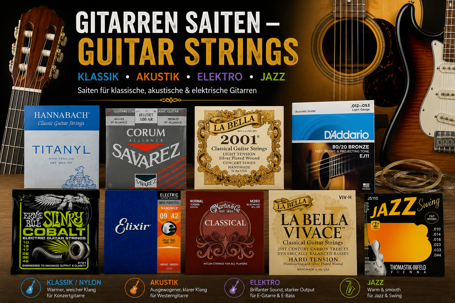 Gitarren,Saiten,Guitars,Strings