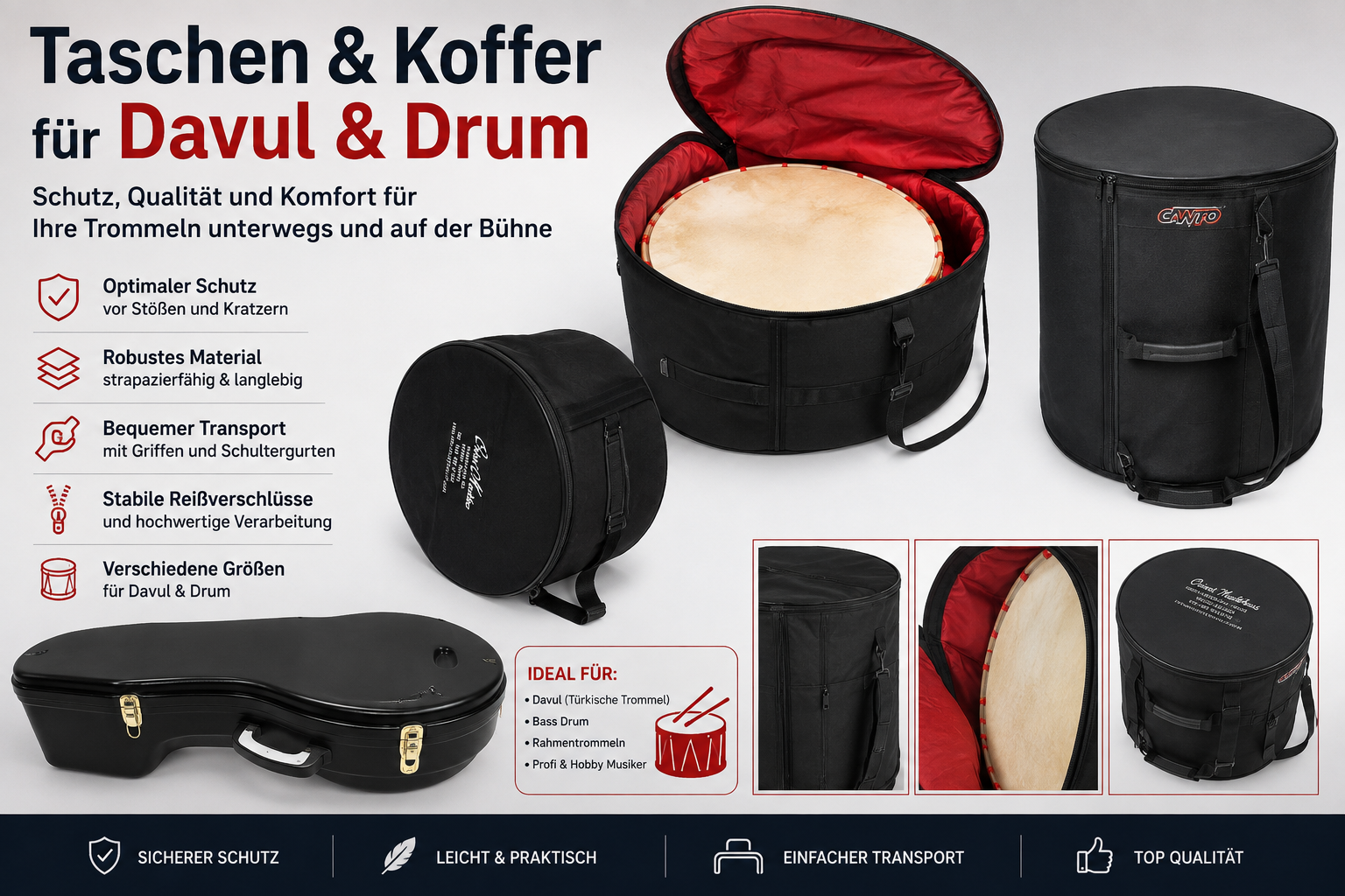 Taschen Koffer für Davul Drum category icon/image