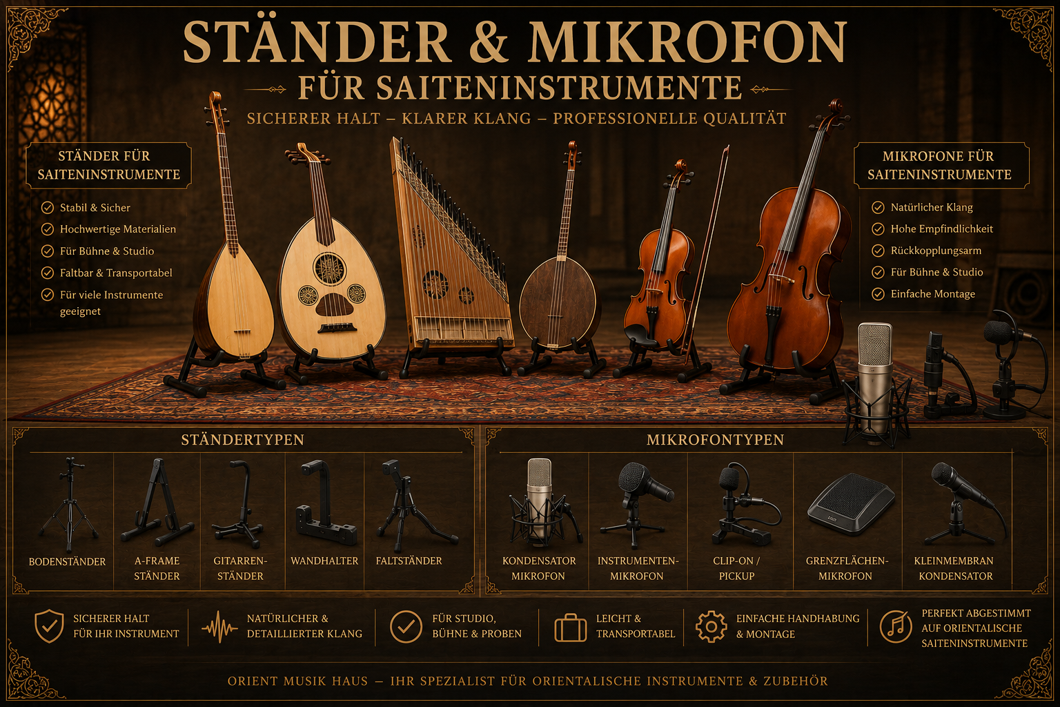 Ständer & Mikrofon für Saiteninstrumente category icon/image