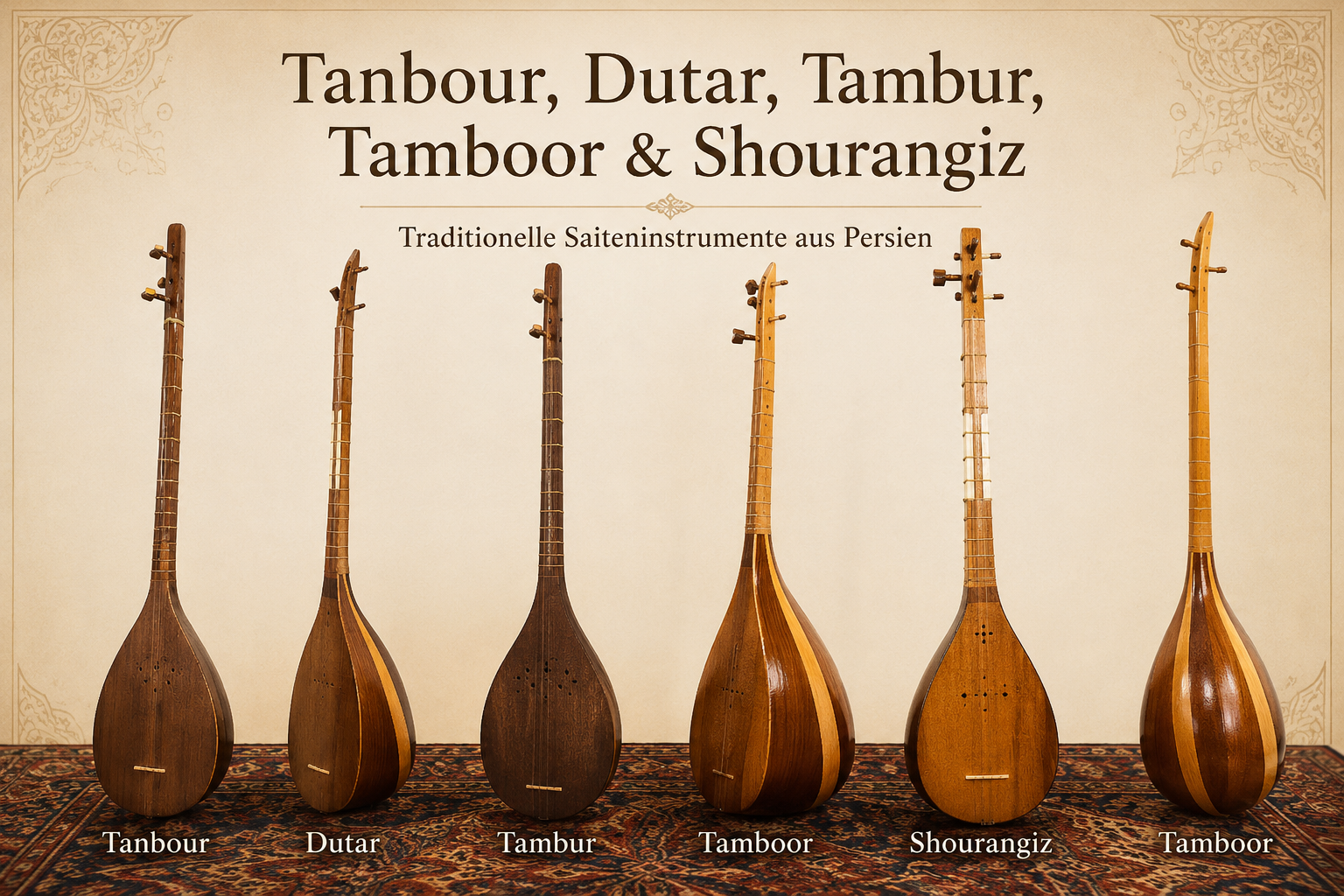 Tanbour, Dutar, Tambur, Tamboor & Shourangiz category icon/image