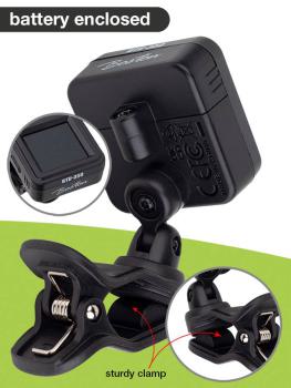 Preview: Chromatischer Clip-Tuner (auch G+B+U+V), Vollfarbdisplay, 430-450Hz