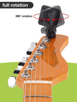 Chromatischer Clip-Tuner (auch G+B+U+V), Vollfarbdisplay, 430-450Hz