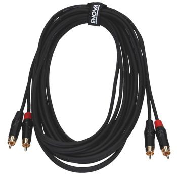 Cinch Kabel male schwarz & rot Stereokabel