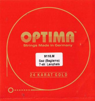 Optima Saz (Baglama) 24K Gold 7-saitig Langhals
