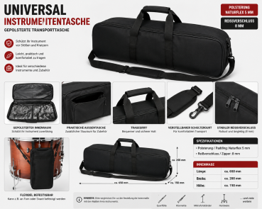 Ständer Tasche – Gepolsterte Tragetasche für Notenständer & Musikständer