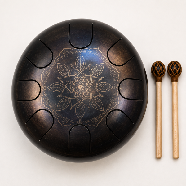 Steel Tongue Drum D Kurd mit 10 Tönen