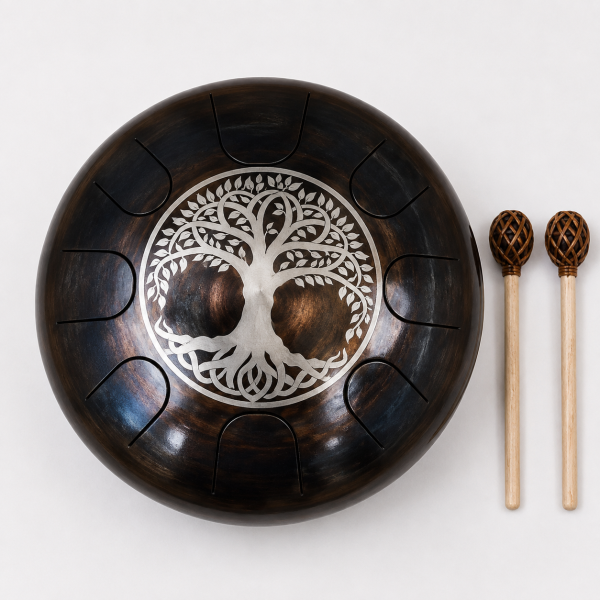 Steel Tongue Drum D Kurd mit 10 Tönen