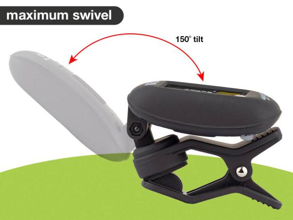 Chromatischer Clip-Tuner (auch G+B+U+V), Vollfarbdisplay, 430-450Hz