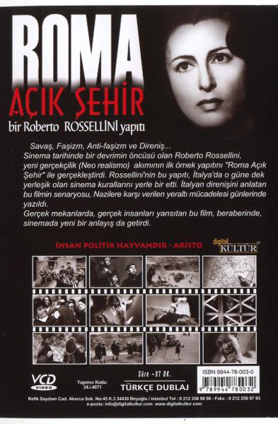Roma Acik sehir  DVD
