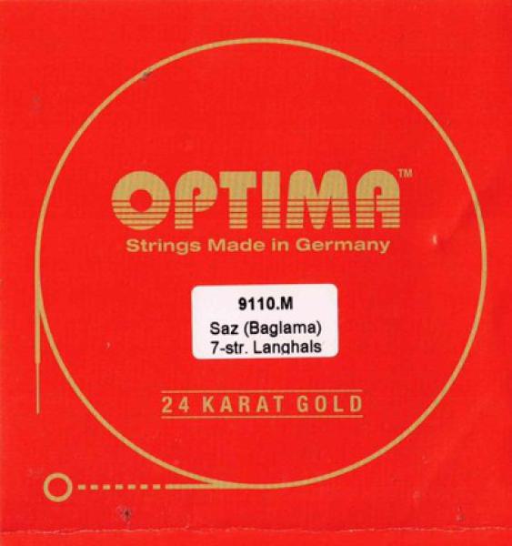 Optima Saz (Baglama) 24K Gold 7-saitig Langhals